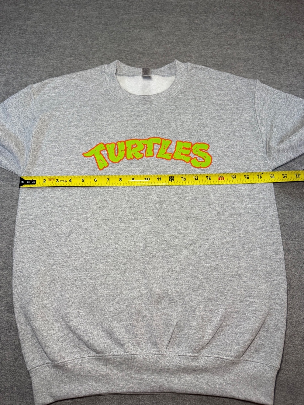 Teenage Mutant Ninja Turtles Crewneck Sweatshirt Gray Small Halloween Graphic - Picture 4 of 10